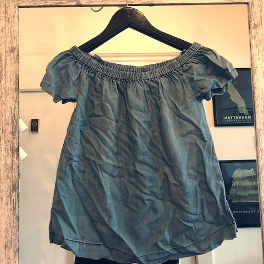 Firth NEW Shoulder Denim Blouse - Size P